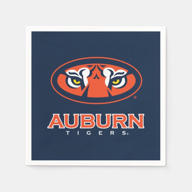Auburn Universiteten | Auburn Tigers Pappersservett (Framsidan)