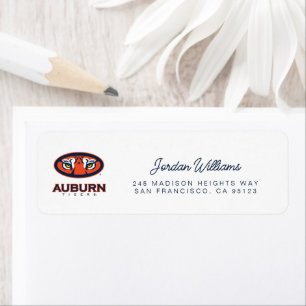 Auburn Universiteten Auburn Tigers Returadress Etikett