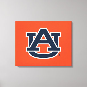 Auburn Universiteten Auburn UA Logotyp Canvastryck