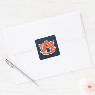Auburn Universiteten | Auburn UA Logotyp Fyrkantigt Klistermärke