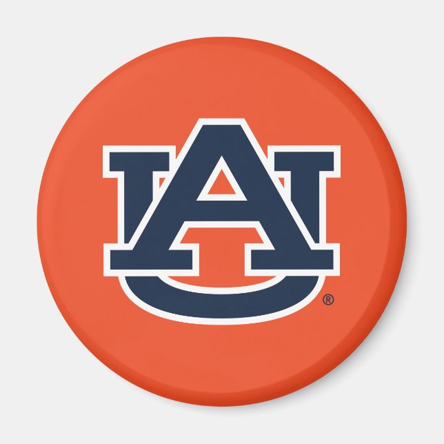 Auburn Universiteten | Auburn UA Logotyp Magnet (Framsidan)