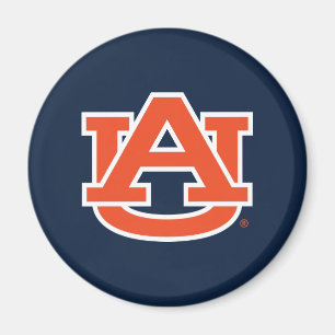 Auburn Universiteten   Auburn UA Logotyp Magnet