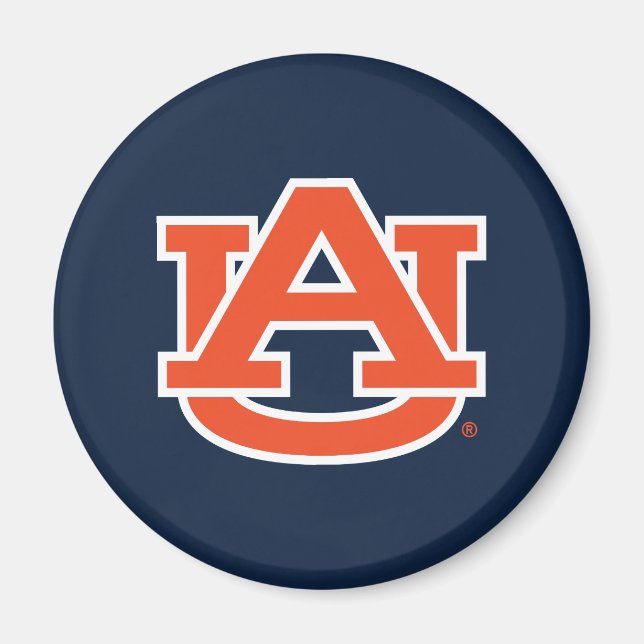 Auburn Universiteten | Auburn UA Logotyp Magnet (Framsidan)