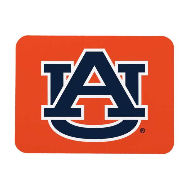 Auburn Universiteten | Auburn UA Logotyp Magnet (Horisontell)