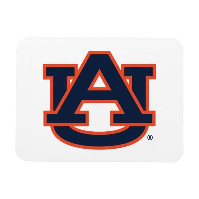Auburn Universiteten | Auburn UA Logotyp Magnet (Horisontell)