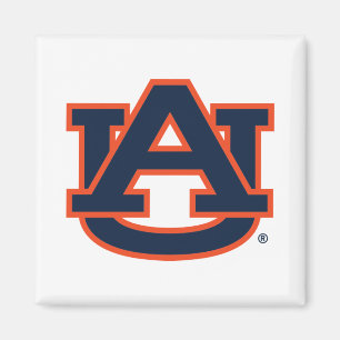 Auburn Universiteten Auburn UA Logotyp Magnet