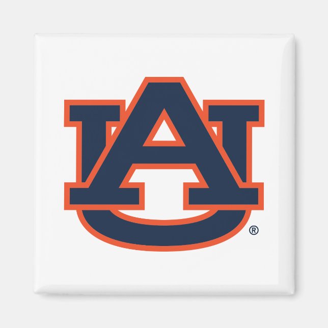 Auburn Universiteten | Auburn UA Logotyp Magnet (Framsidan)