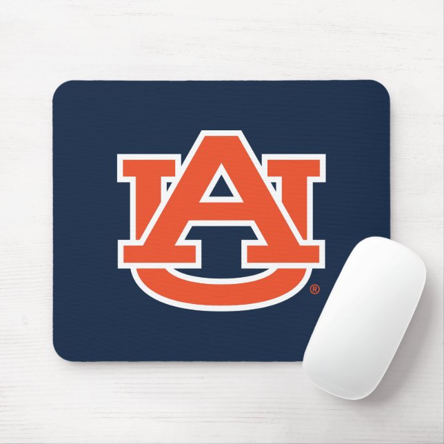 Auburn Universiteten | Auburn UA Logotyp Musmatta (Med mus)