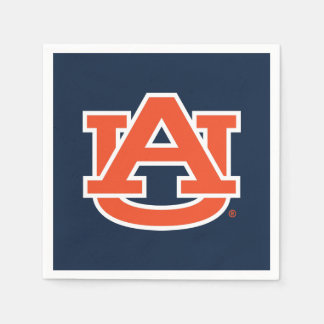 Auburn Universiteten | Auburn UA Logotyp Pappersservett