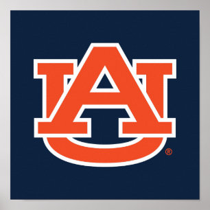 Auburn Universiteten   Auburn UA Logotyp Poster