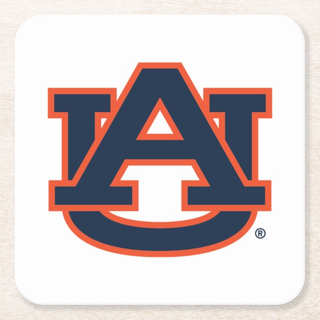 Auburn Universiteten | Auburn UA Logotyp Underlägg Papper Kvadrat (Framsidan)