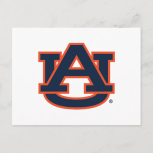 Auburn Universiteten Auburn UA Logotyp Vykort