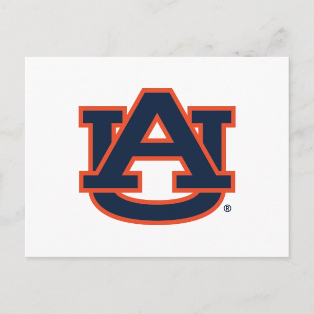 Auburn Universiteten | Auburn UA Logotyp Vykort (Framsida)