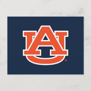 Auburn Universiteten Auburn UA Logotyp Vykort