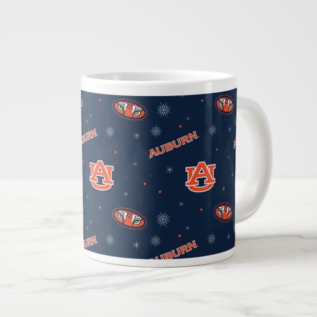 Auburn Universiteten | Helgdag Mönster Jumbo Mugg (Framsida höger)