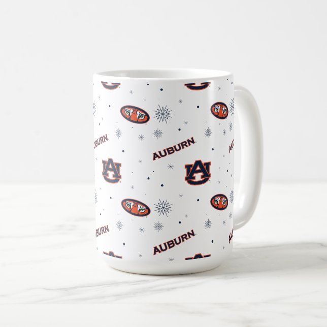 Auburn Universiteten | Helgdag Mönster Kaffemugg (Framsida höger)
