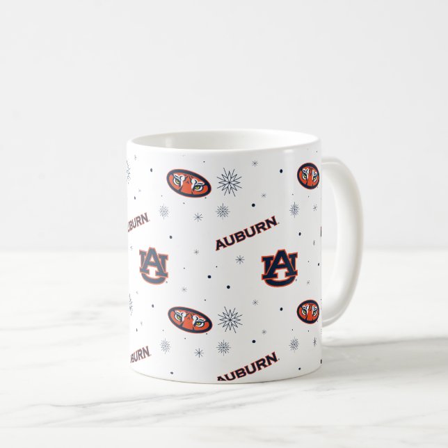 Auburn Universiteten | Helgdag Mönster Kaffemugg (Framsida höger)