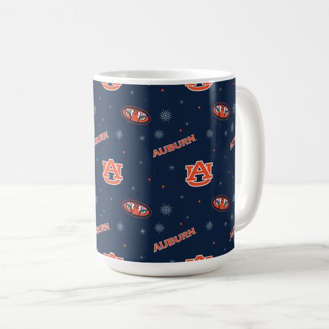 Auburn Universiteten | Helgdag Mönster Kaffemugg (Framsida höger)