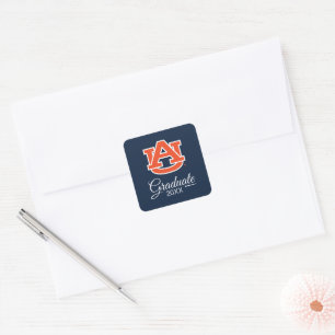 Auburn Universiteten STUDENT Fyrkantigt Klistermärke