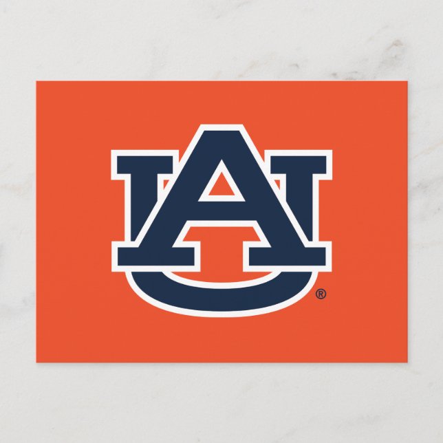 Auburn University | Auburn UA-logotyp Vykort (Framsida)