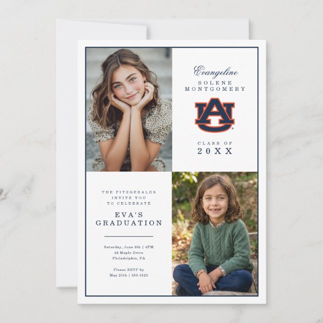 Auburn University Examen Inbjudningar (Framsida)