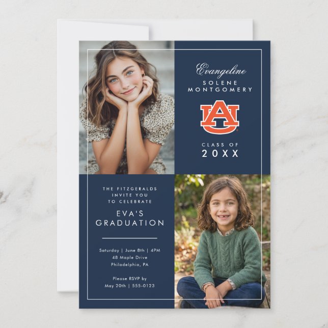 Auburn University Examen Inbjudningar (Framsida)