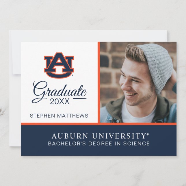 Auburn University | Examen Inbjudningar (Framsida)