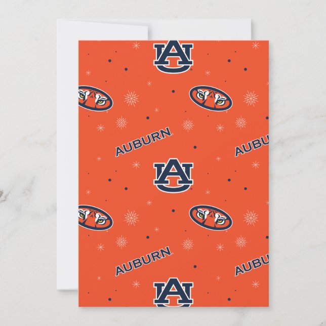 Auburn University | Högtidsmönster Julkort (Framsida)