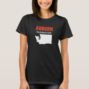 Auburn Washington USA State America Travel Tvättan T Shirt
