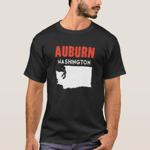 Auburn Washington USA State America Travel Tvättan T Shirt