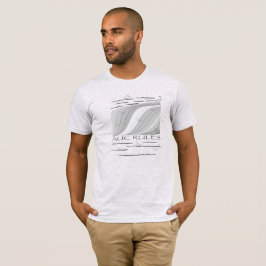 AUC Regler, fisk - grå, anpassad text, ljus T Shirt