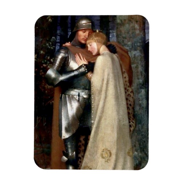 Aucassin och Nicolette Medieval Painting by Marian Magnet (Vertikal)