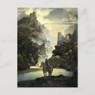 Aucassin söker Nicolette av Maxfield Parrish Vykort