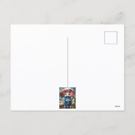 Auch im Regen werden Ostereier versteckt Helg Vykort