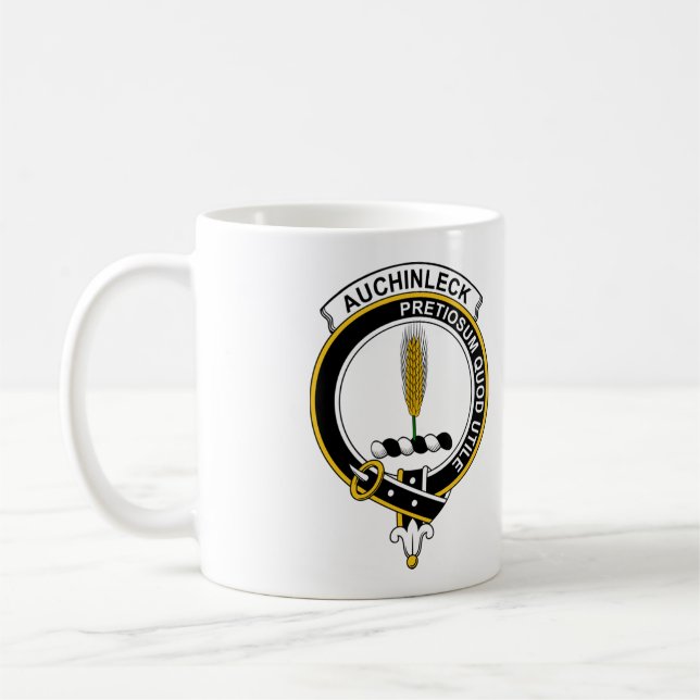 Auchinleck Tartan Kaffe Mugg - storlek 11oz (Vänster)