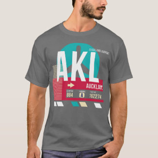 Auckland AKL New Zealand Airport Code Baggage Märk T Shirt