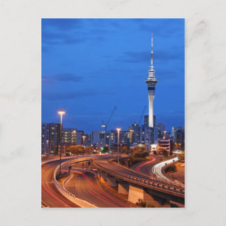 Auckland City i Dusk Vykort