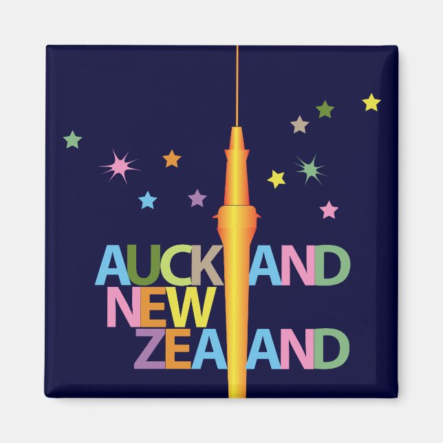 Auckland City Nya Zeeland Magnet (Framsidan)