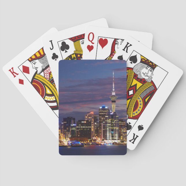 Auckland Citys siluett Casinokort (Baksidan)