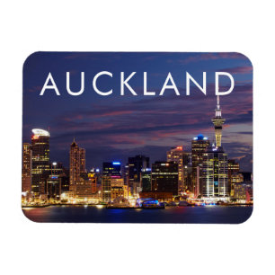 Auckland Citys siluett Magnet