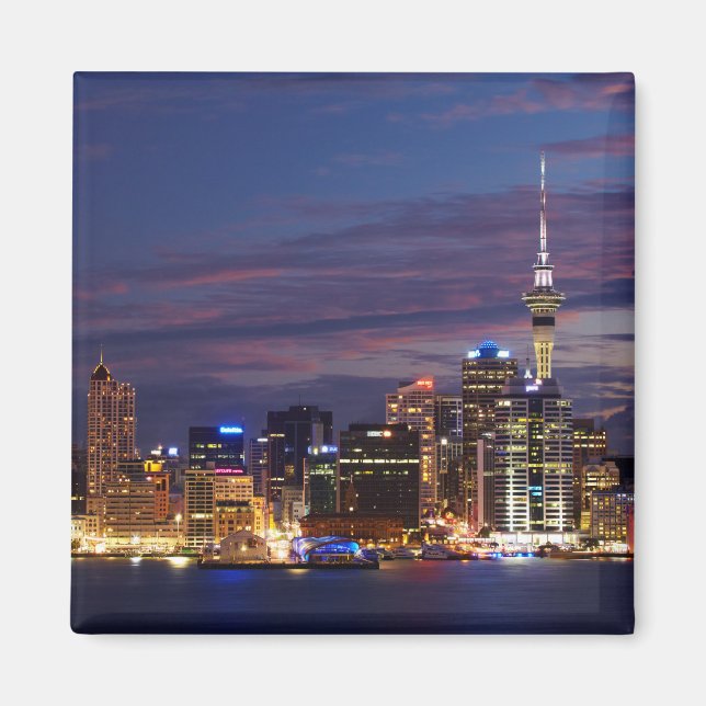Auckland Citys siluett Magnet (Framsidan)