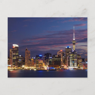 Auckland Citys siluett Vykort