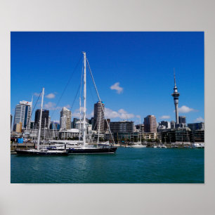 Auckland Harbour, Nya Zeeland - Poster