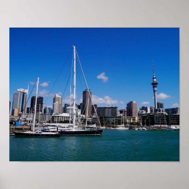Auckland Harbour, Nya Zeeland - Poster (Framsidan)