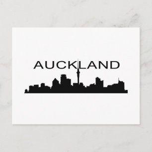 Auckland i Silhouette Vykort