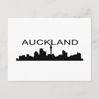 Auckland i Silhouette Vykort