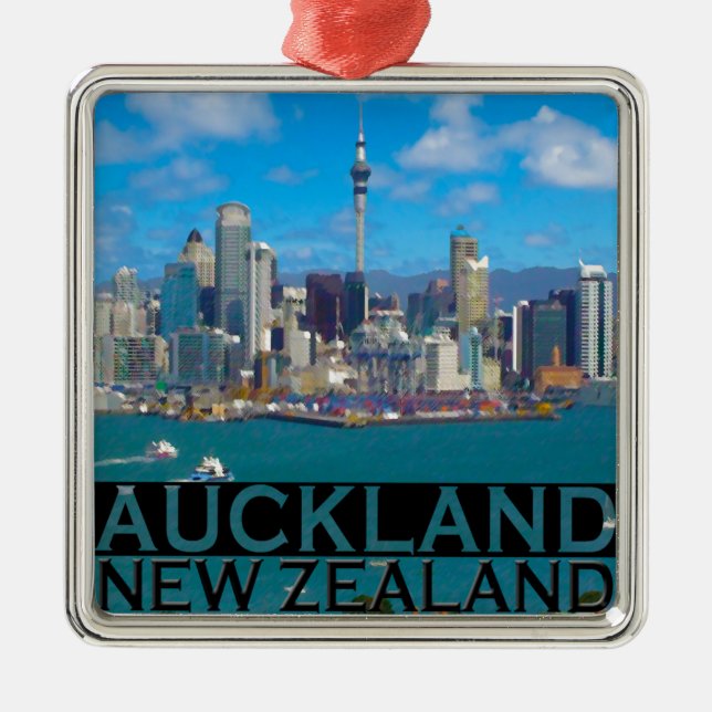 Auckland Julgransprydnad Metall (Framsidan)
