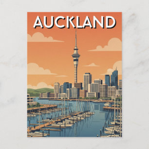 Auckland Marina Nya Zeeland vykort