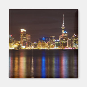 Auckland nattlig stadsbild magnet