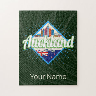 Auckland New Zealand retro vintage Pussel